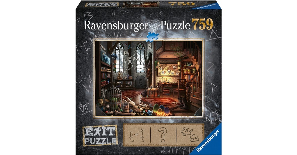 Ravensburger Puzzle EXIT Im Drachenlabor