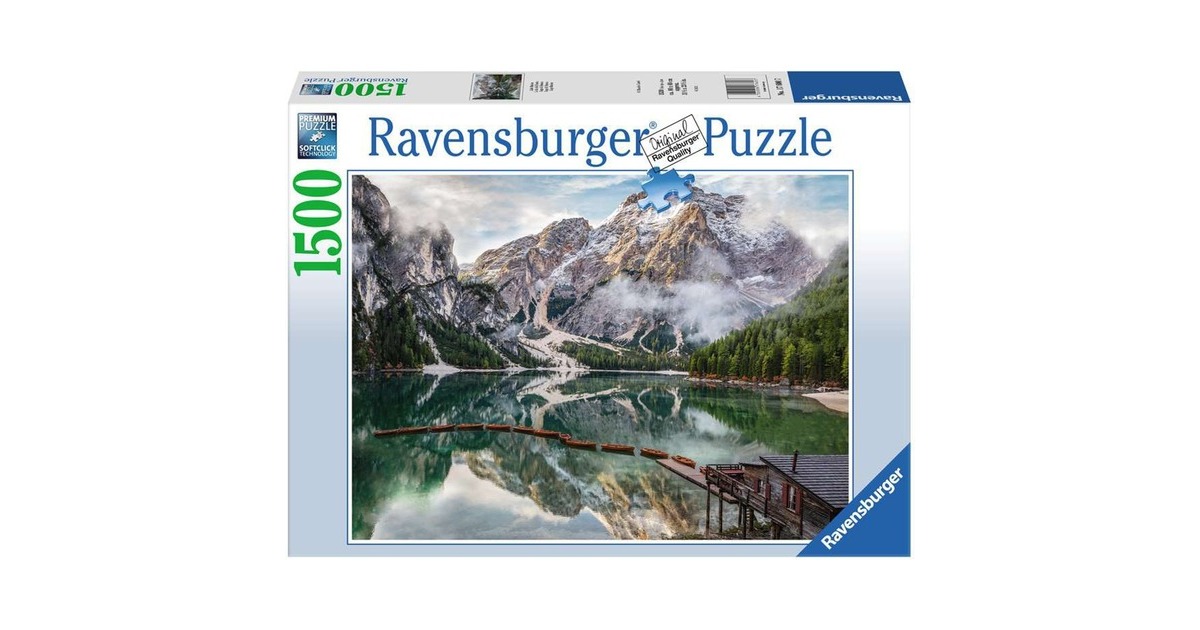 Ravensburger Puzzle Lago di Braies, Pragser Wildsee(1500 Teile)