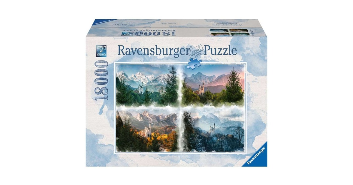 Ravensburger Puzzle Märchenschloss in 4 Jahreszeiten