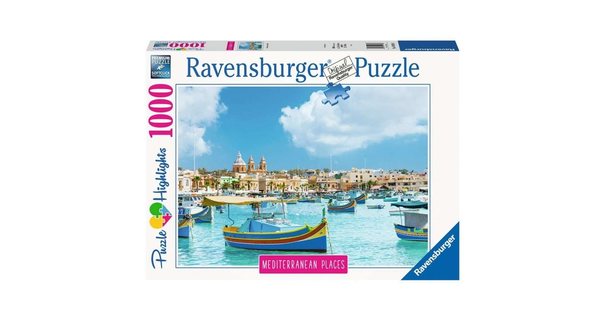 Ravensburger Puzzle Mediterranean Places Malta(1000 Teile)