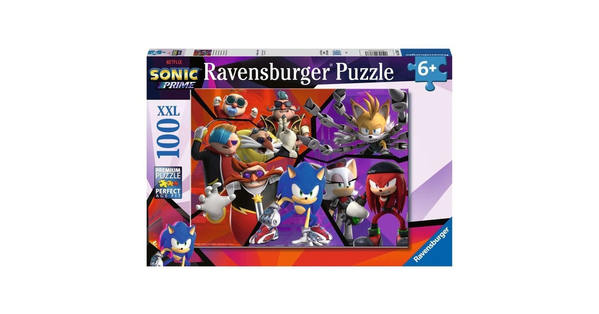 Ravensburger Puzzle Nichts kann Sonic aufhalten(Teile: 100 XXL)