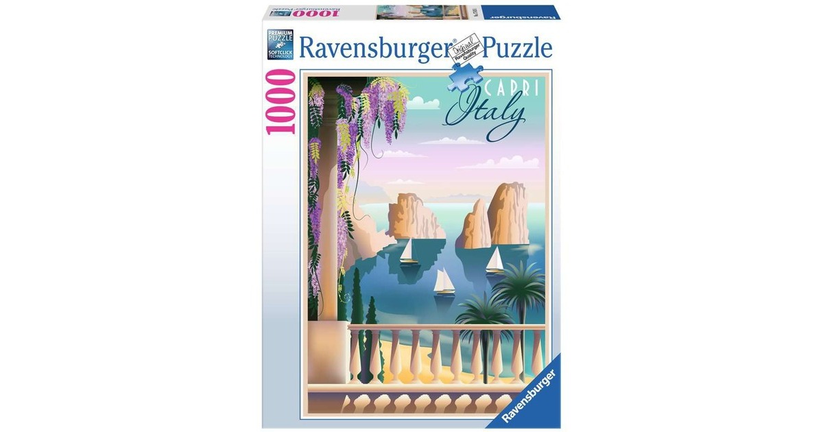 Ravensburger Puzzle Postcard from Capri, Italy(1000 Teile)