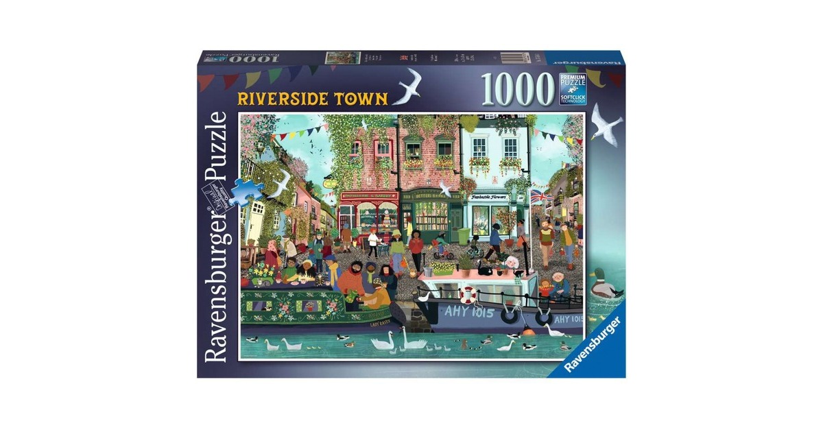 Ravensburger Puzzle Riverside Town(1000 Teile)