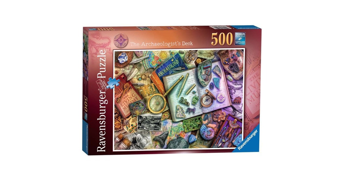 Ravensburger Puzzle Schreibtisch des Archäologen(500 Teile)