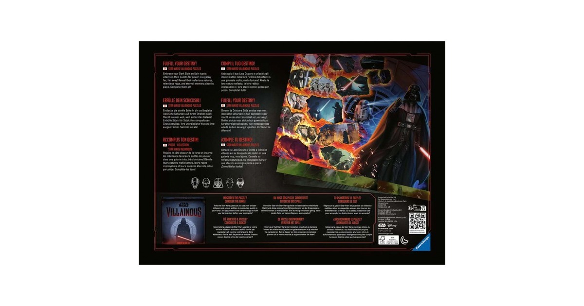 Ravensburger Puzzle Star Wars Villainous: Asajj Ventress(1000 Teile)