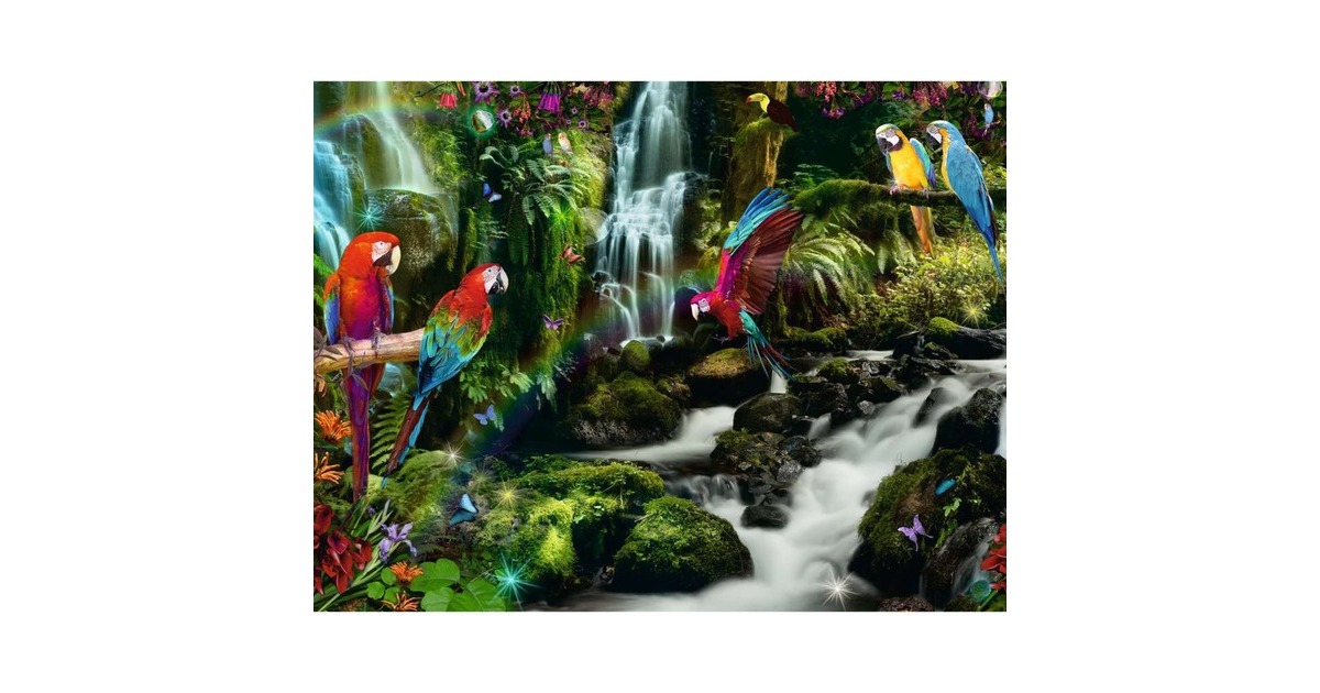 Ravensburger Puzzle: Bunte Papageien im Dschungel (2000 Teile)