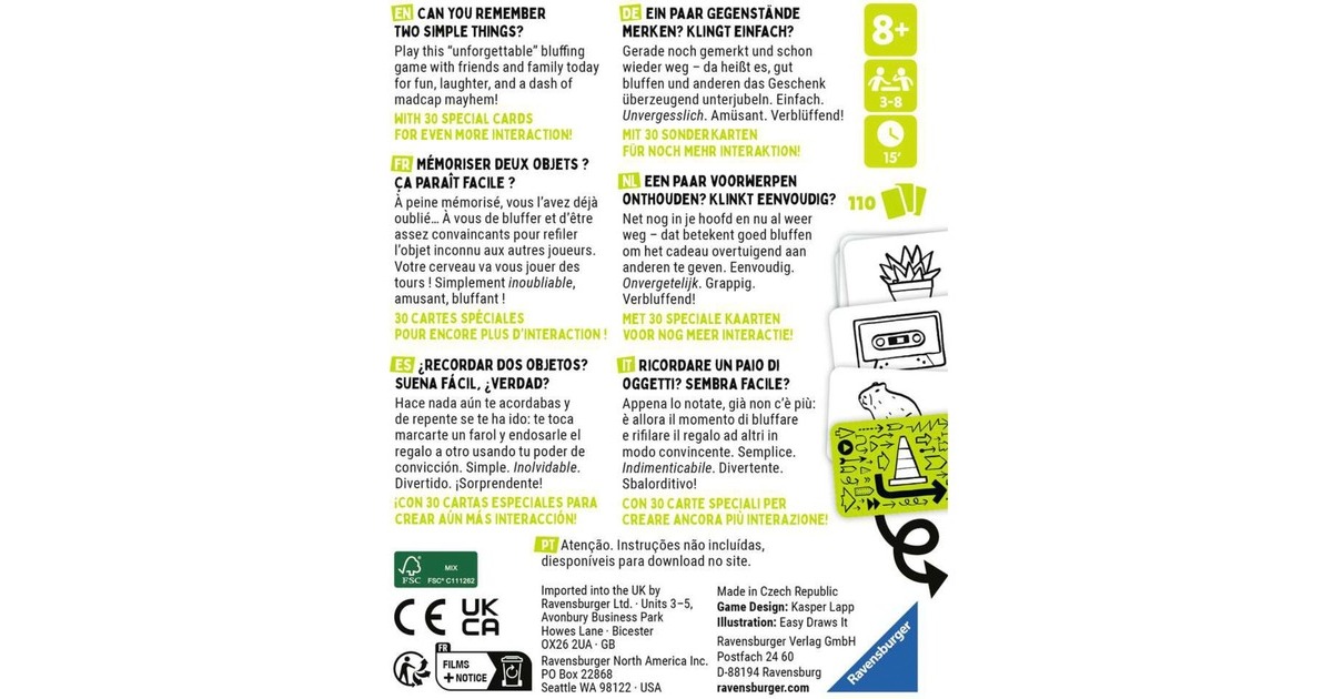 Ravensburger That's not a hat - Pop Culture, Gedächtnisspiel