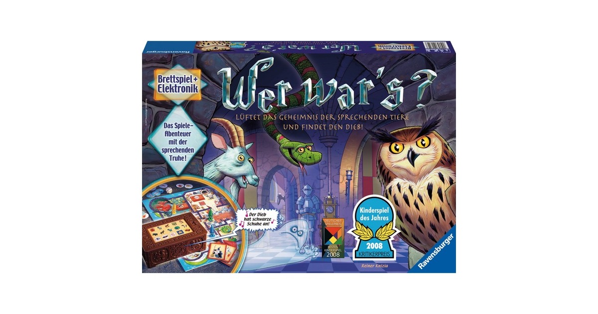 Ravensburger Wer war's?, Brettspiel(Kinderspiel des Jahres 2008)