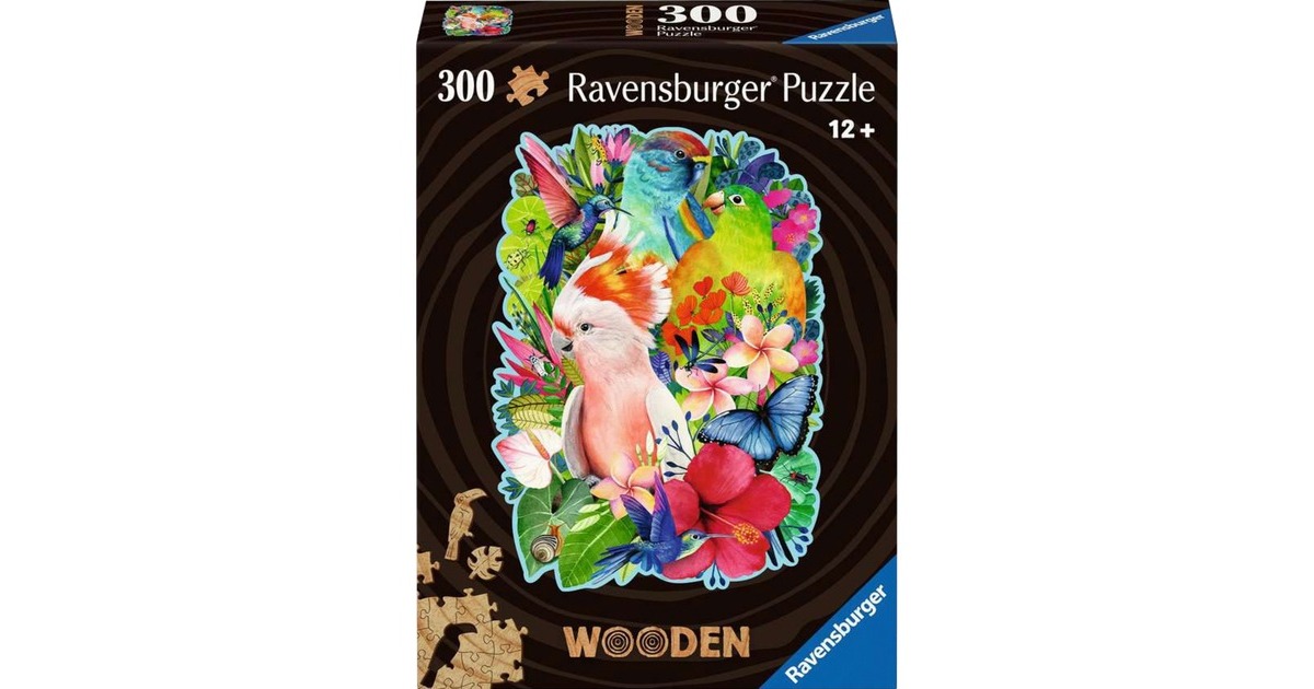 Ravensburger Wodden Puzzle Exotische Vögel(300 Teile)