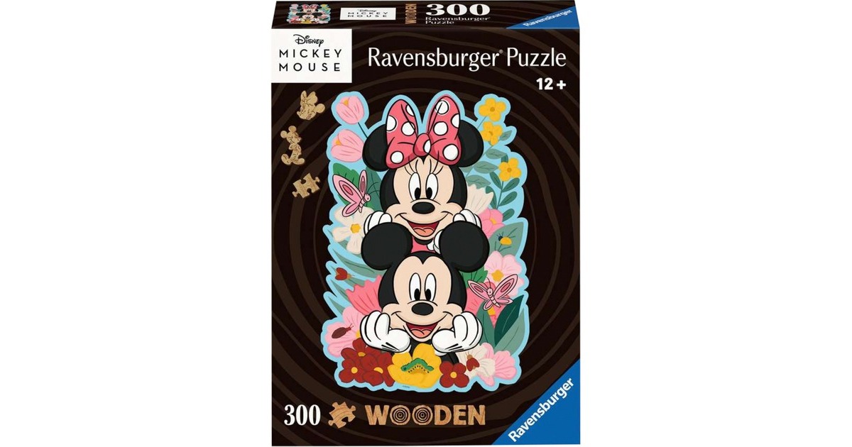Ravensburger Wooden Puzzle Disney Mickey & Minnie(300 Teile)