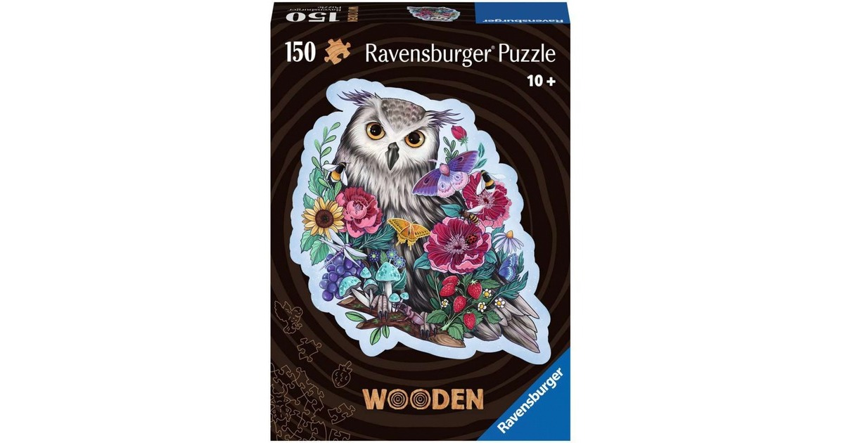Ravensburger Wooden Puzzle Geheimnisvolle Eule(150 Teile)