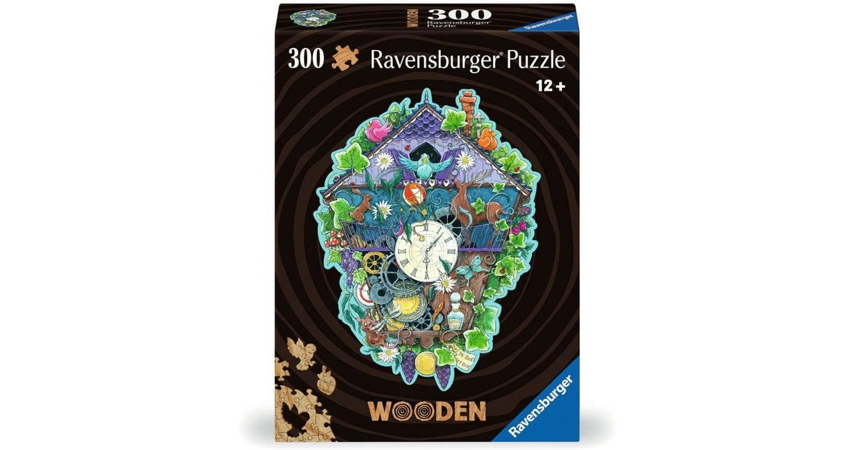 Ravensburger Wooden Puzzle Kuckucksuhr(300 Teile)