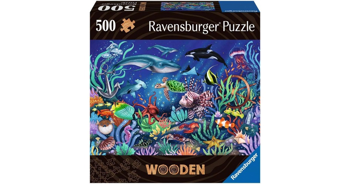 Ravensburger Wooden Puzzle Unten im Meer(505 Teile)