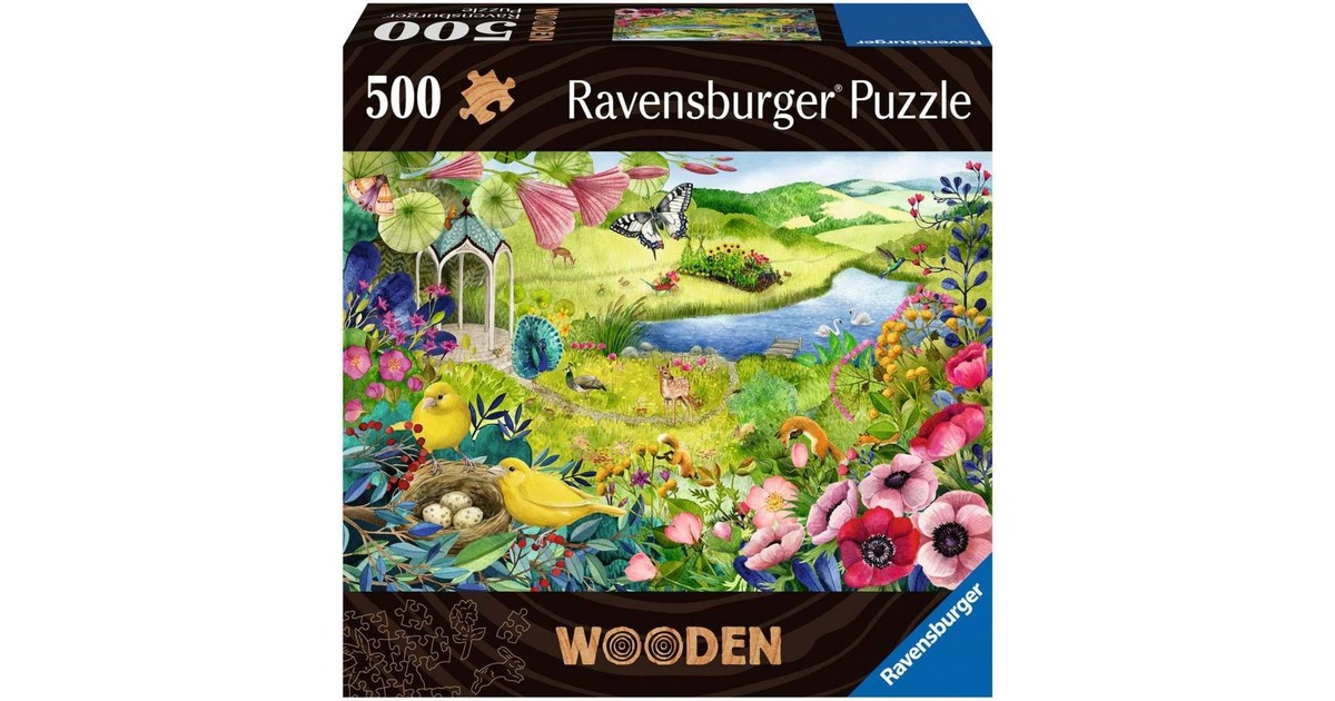 Ravensburger Wooden Puzzle Wilder Garten(505 Teile)
