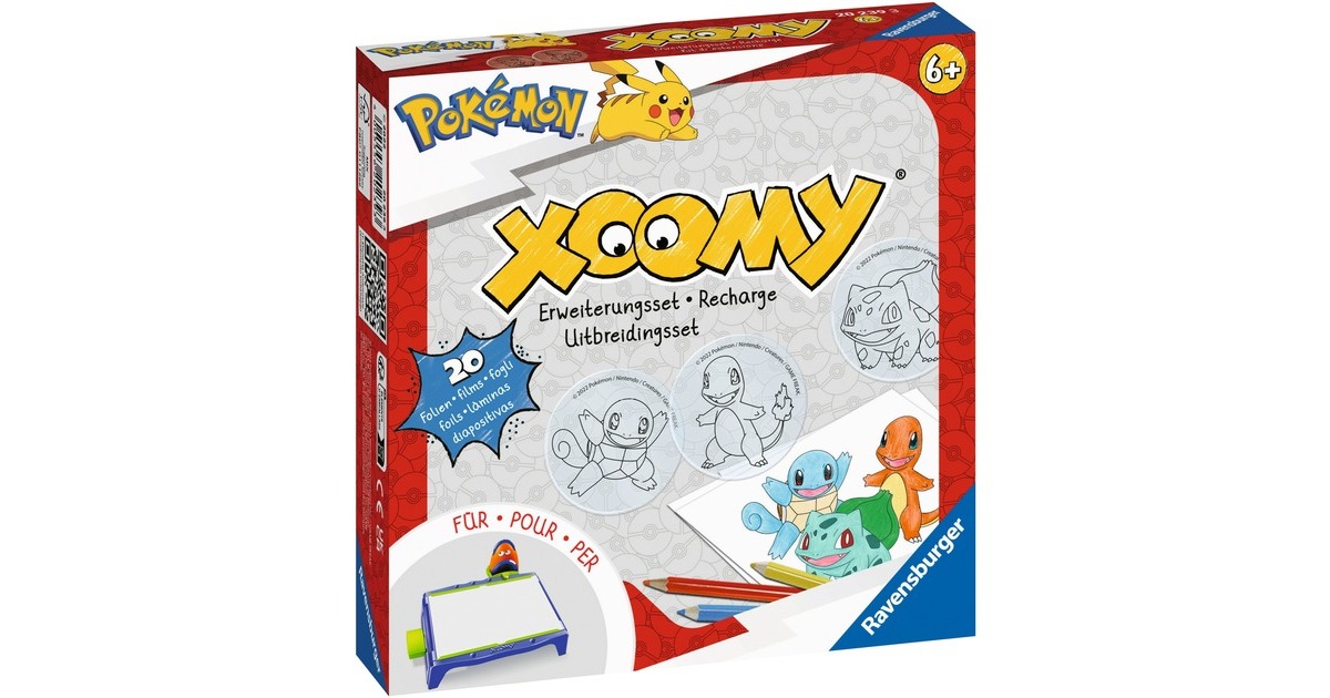 Ravensburger Xoomy Erweiterungsset Pokémon, Malen