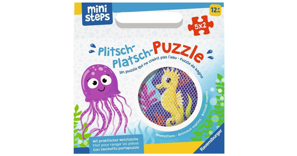 Ravensburger ministeps Plitsch-Platsch-Puzzle Meerestiere