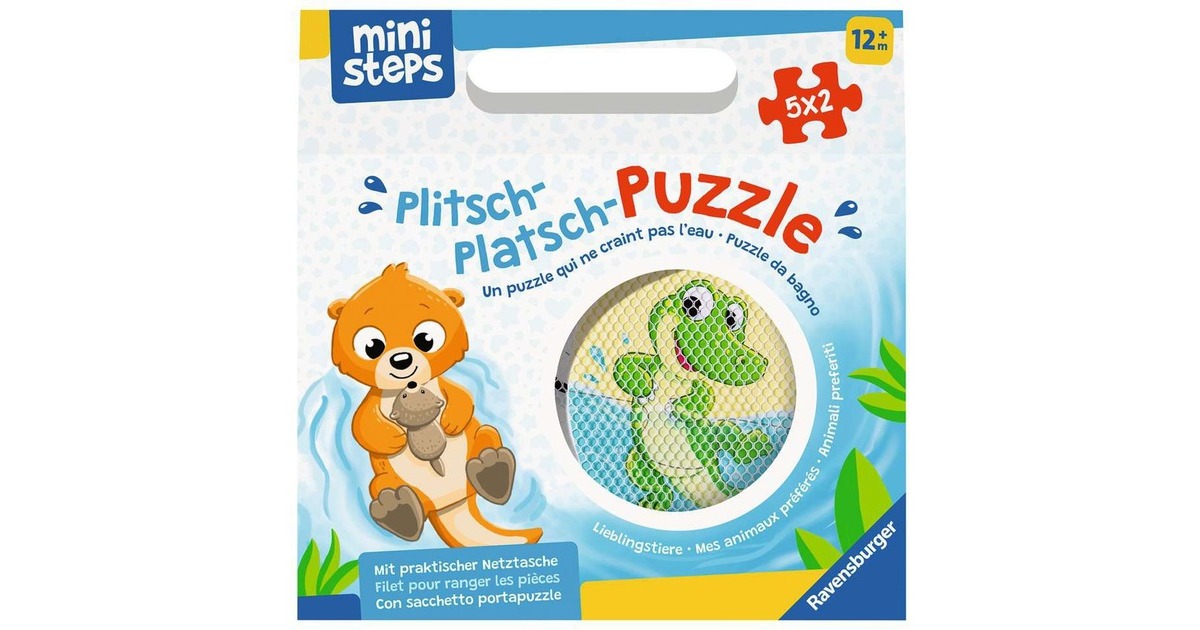 Ravensburger ministeps Plitsch-Platsch-Puzzle - Lieblingstiere