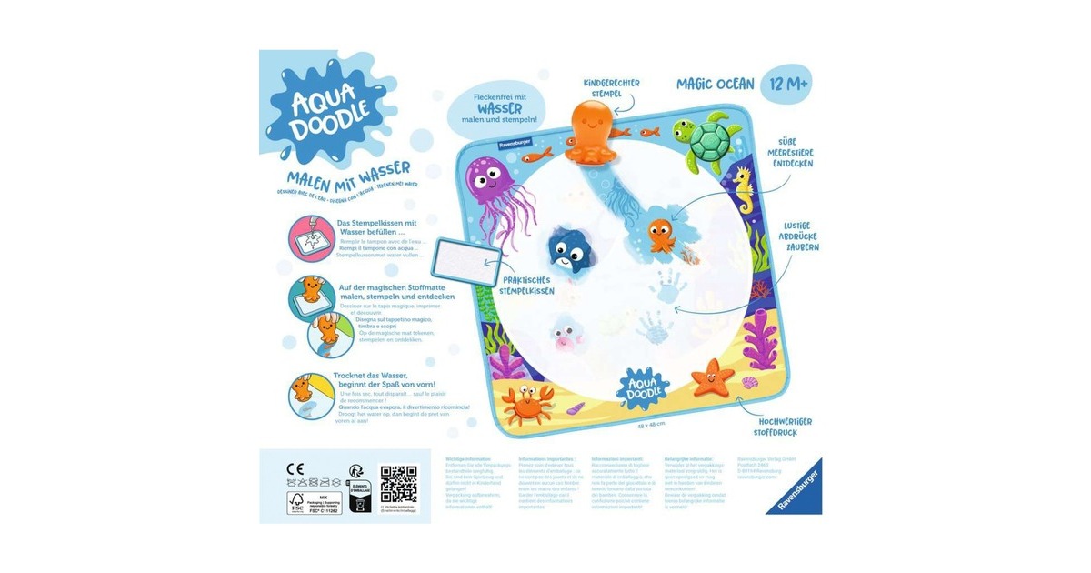 Ravensburger ministeps: Aqua Doodle Magic Ocean, Malen