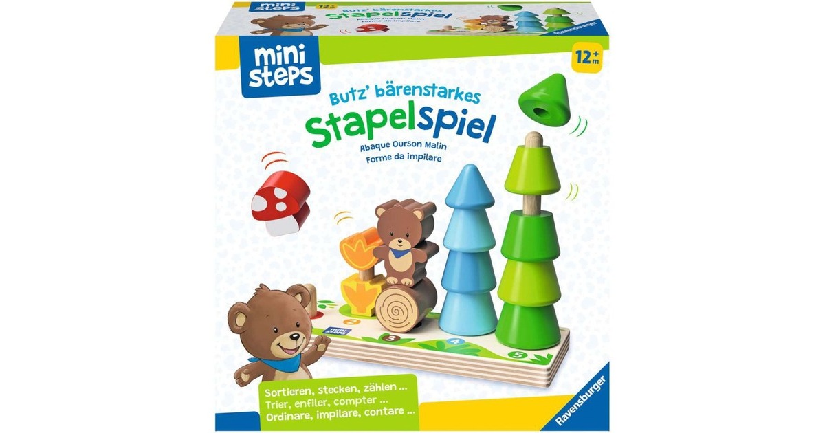 Ravensburger ministeps: Butz' bärenstarkes Stapelspiel, Geschicklichkeitsspiel