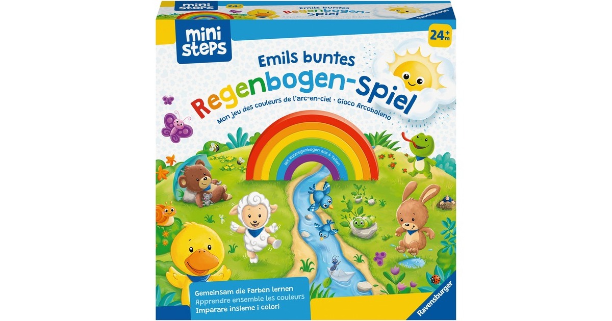 Ravensburger ministeps: Emils buntes Regenbogen-Spiel, Brettspiel