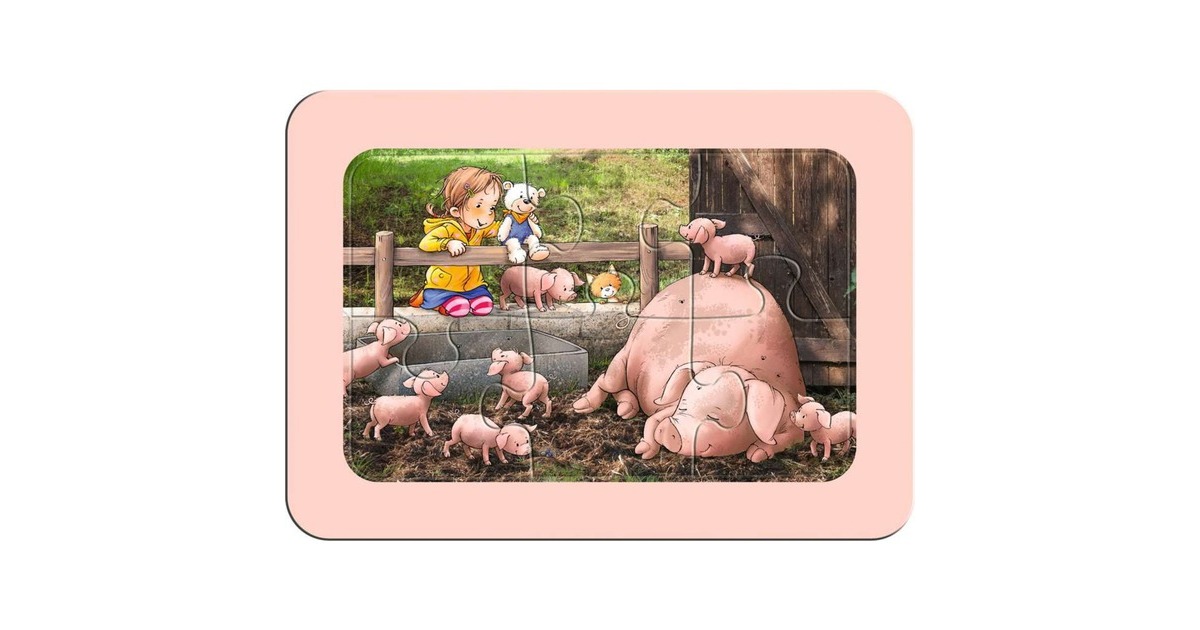 Ravensburger my first puzzle: Lotta auf dem Bauernhof(3x 6 Teile)