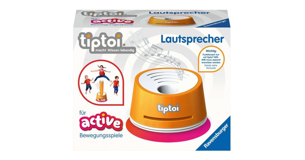 Ravensburger tiptoi ACTIVE Lautsprecher(orange/weiß)