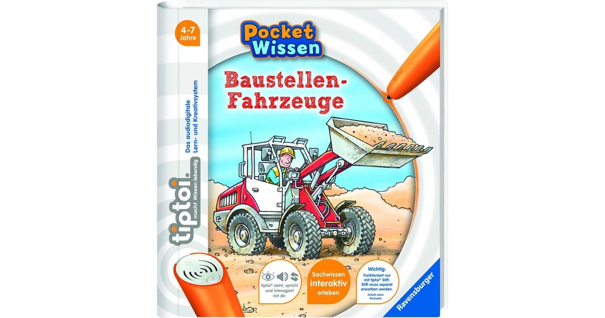 Ravensburger tiptoi Baustellenfahrzeuge, Lernbuch