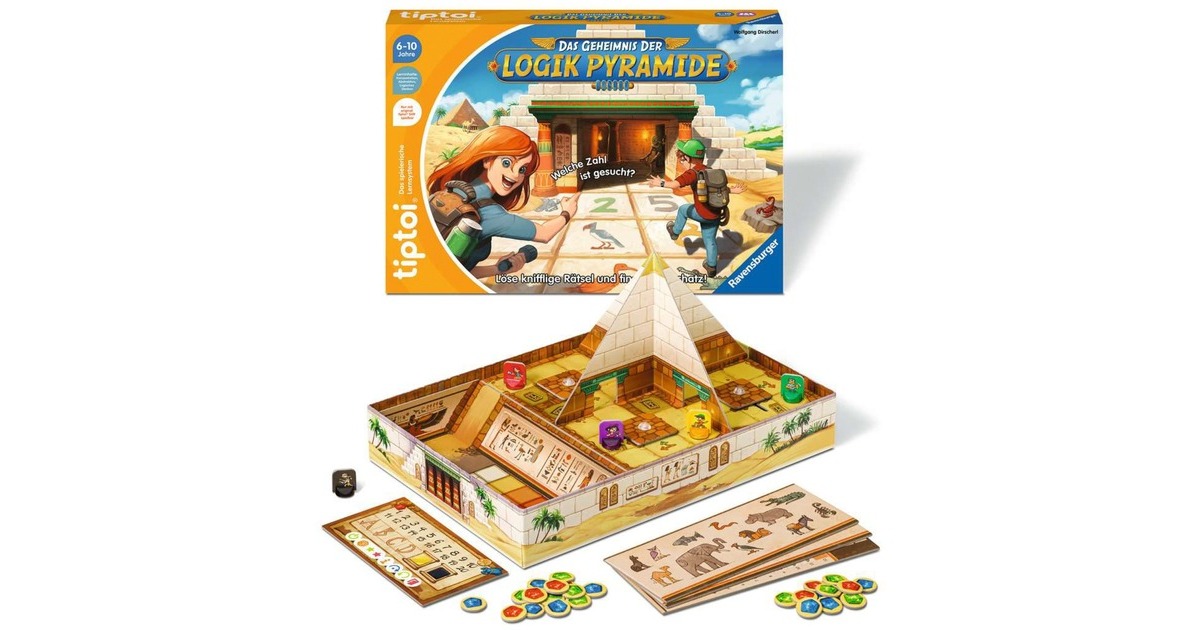Ravensburger tiptoi Das Geheimnis der Logik-Pyramide, Brettspiel