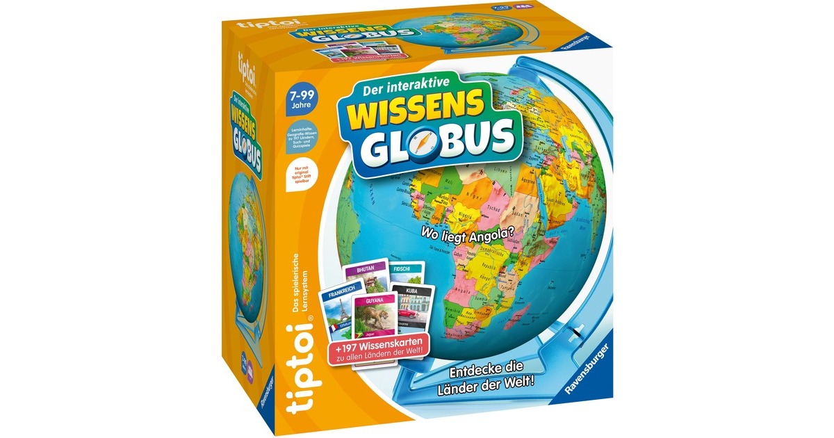 Ravensburger tiptoi Der interaktive Wissens-Globus, Lernspiel