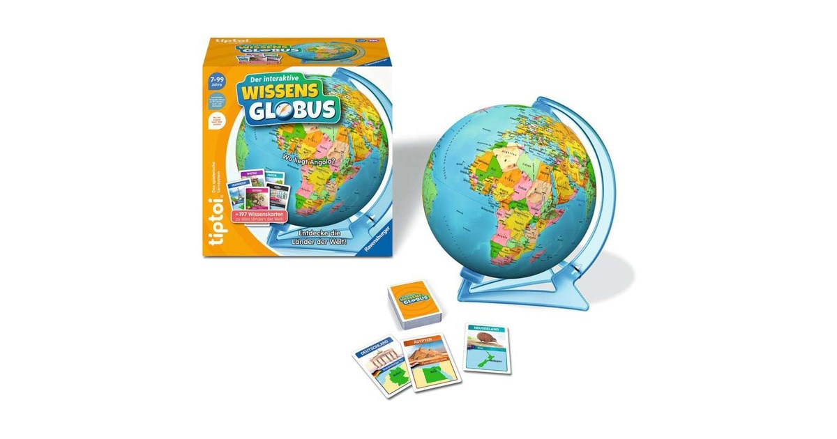Ravensburger tiptoi Der interaktive Wissens-Globus, Lernspiel