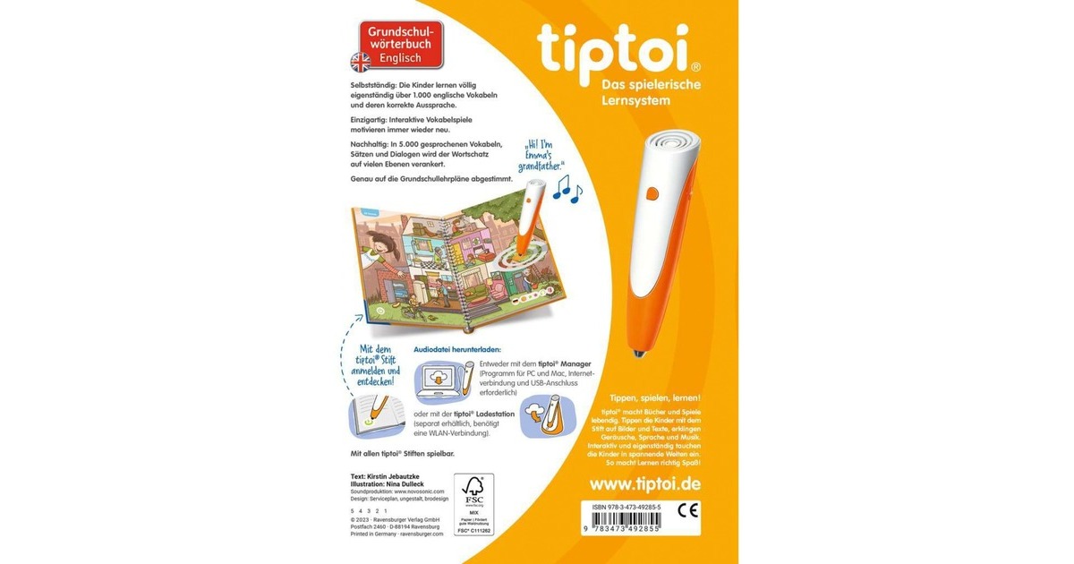 Ravensburger tiptoi Grundschulwörterbuch Englisch, Lernbuch