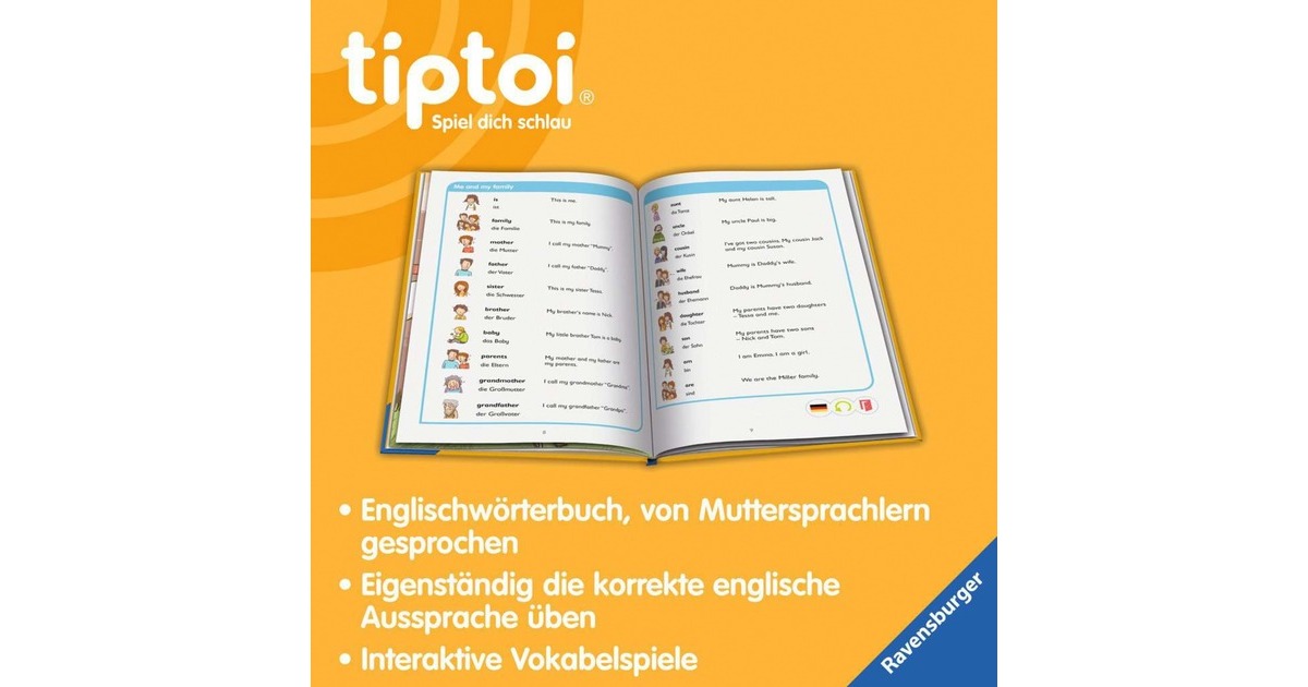Ravensburger tiptoi Grundschulwörterbuch Englisch, Lernbuch