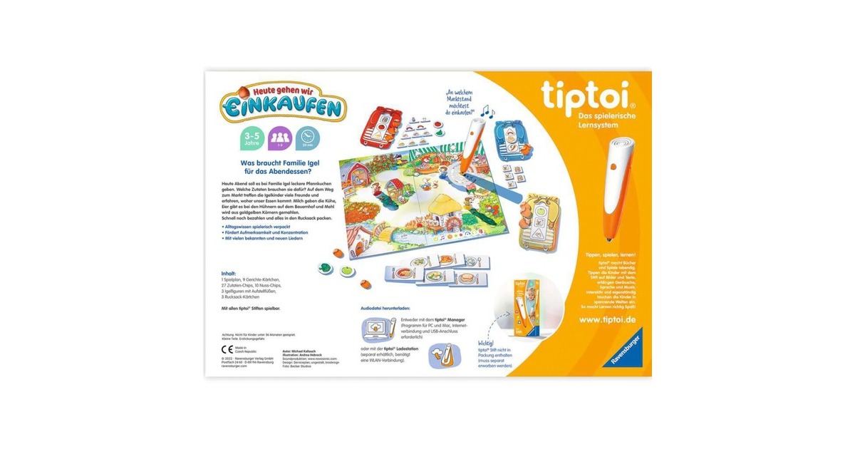 Ravensburger tiptoi Heute gehen wir einkaufen, Brettspiel