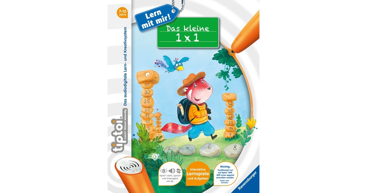 Ravensburger tiptoi Lern mit mir! Das kleine 1 x 1, Lernbuch