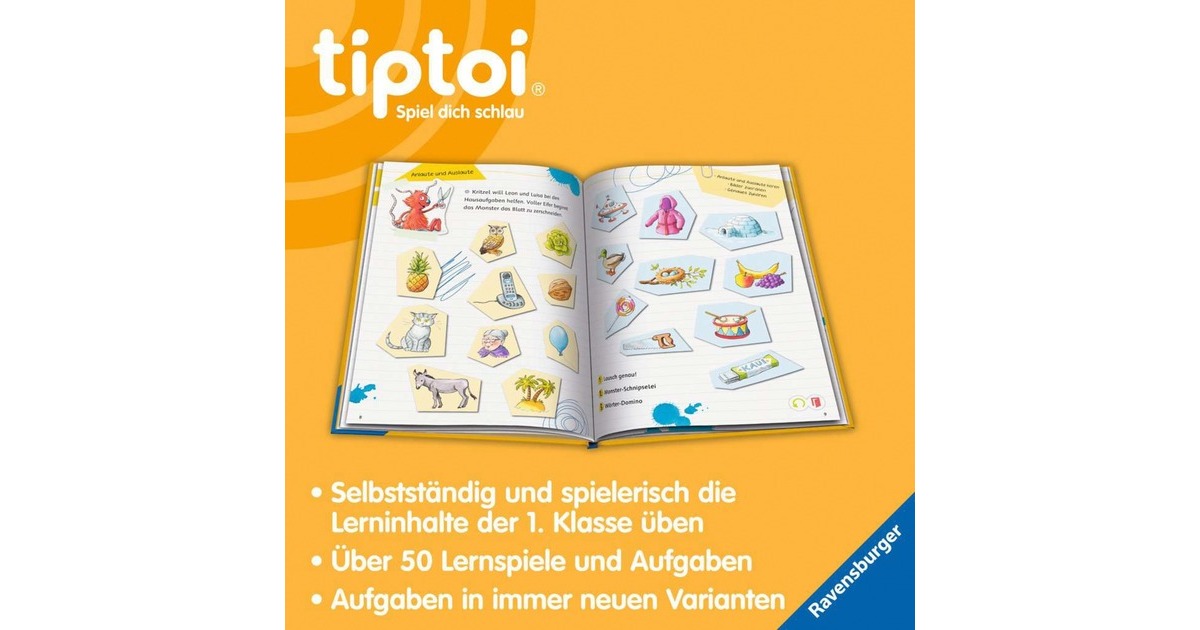 Ravensburger tiptoi Lern mit mir! Deutsch 1. Klasse, Lernbuch