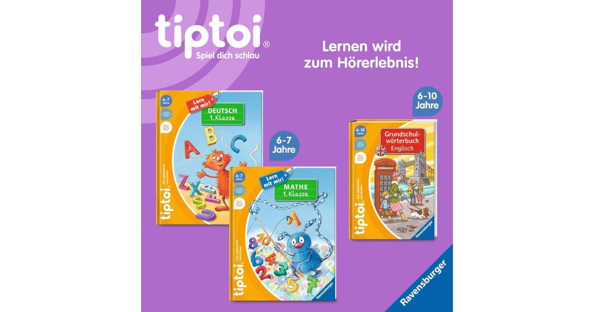 Ravensburger tiptoi Lern mit mir! Deutsch 1. Klasse, Lernbuch