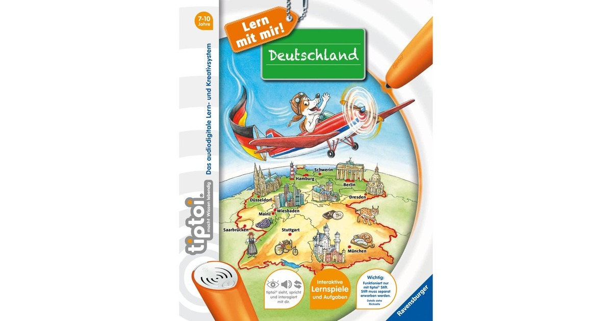 Ravensburger tiptoi Lern mit mir! Deutschland, Lernbuch