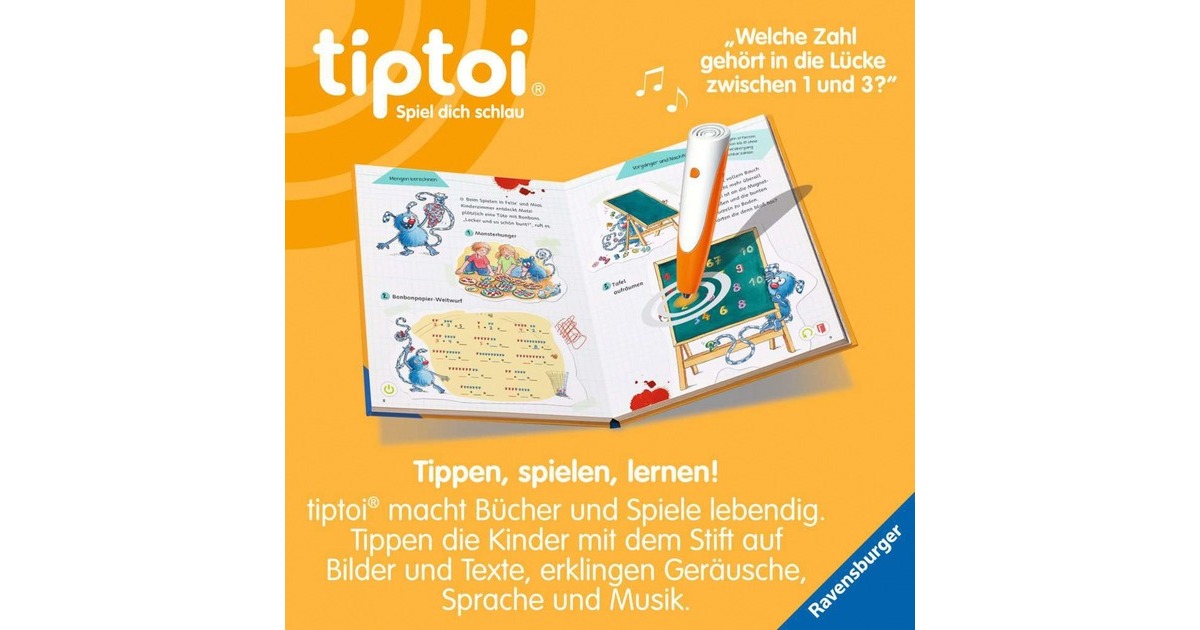 Ravensburger tiptoi Lern mit mir! Mathe 1. Klasse, Lernbuch