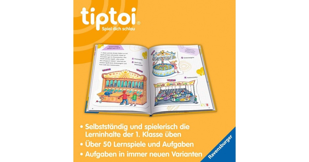 Ravensburger tiptoi Lern mit mir! Mathe 1. Klasse, Lernbuch