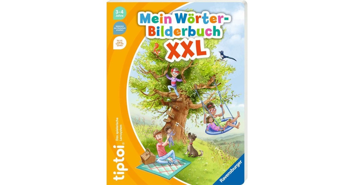 Ravensburger tiptoi Mein Wörter-Bilderbuch XXL, Lernbuch