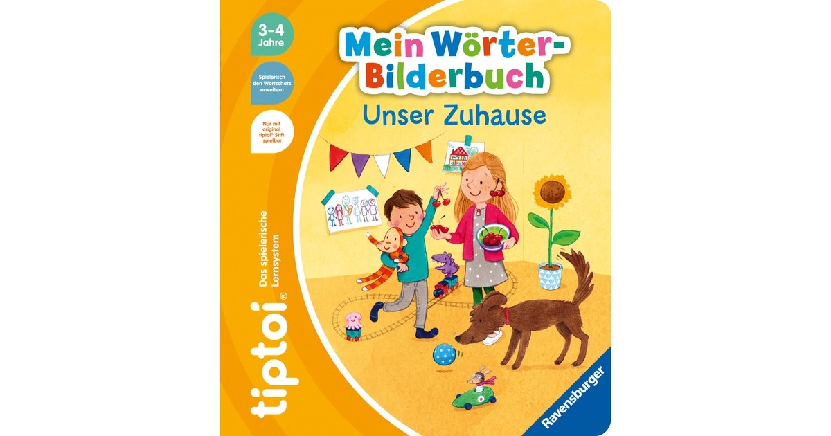Ravensburger tiptoi Mein Wörter-Bilderbuch: Unser Zuhause, Lernbuch