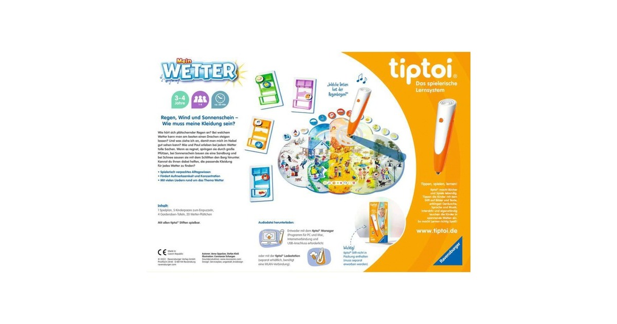 Ravensburger tiptoi Mein Wetter, Brettspiel