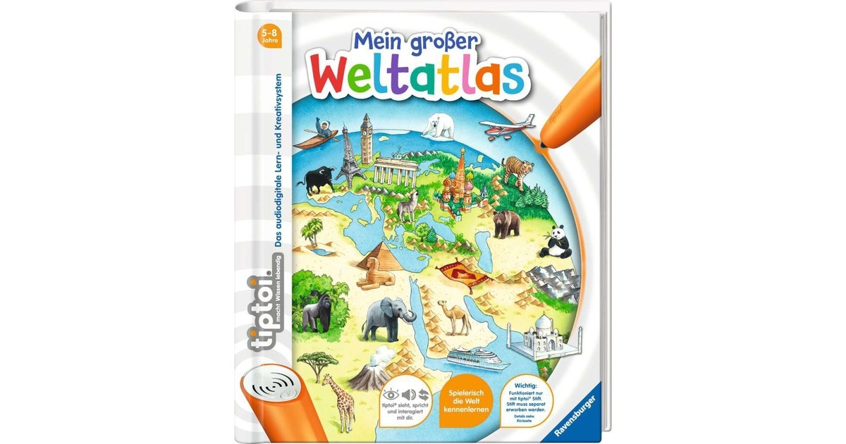 Ravensburger tiptoi Mein großer Weltatlas, Lernbuch