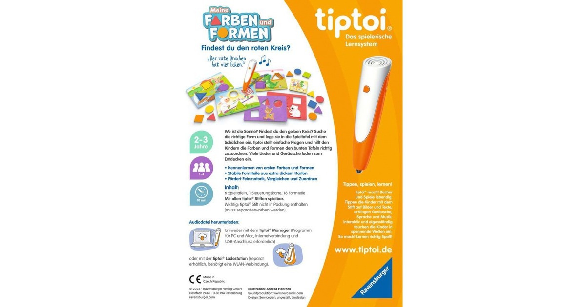 Ravensburger tiptoi Meine Farben und Formen, Brettspiel