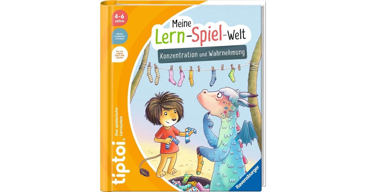 Ravensburger tiptoi Meine Lern-Spiel-Welt: Konzentration und Wahrnehmung, Lernbuch