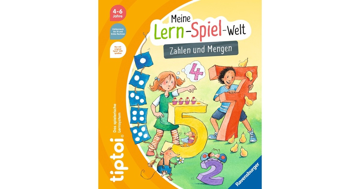 Ravensburger tiptoi Meine Lern-Spiel-Welt: Zahlen und Mengen, Lernbuch