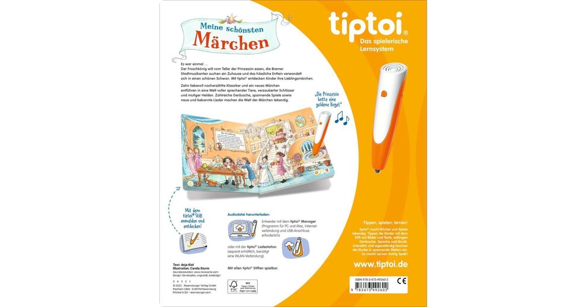 Ravensburger tiptoi Meine schönsten Märchen, Lernbuch