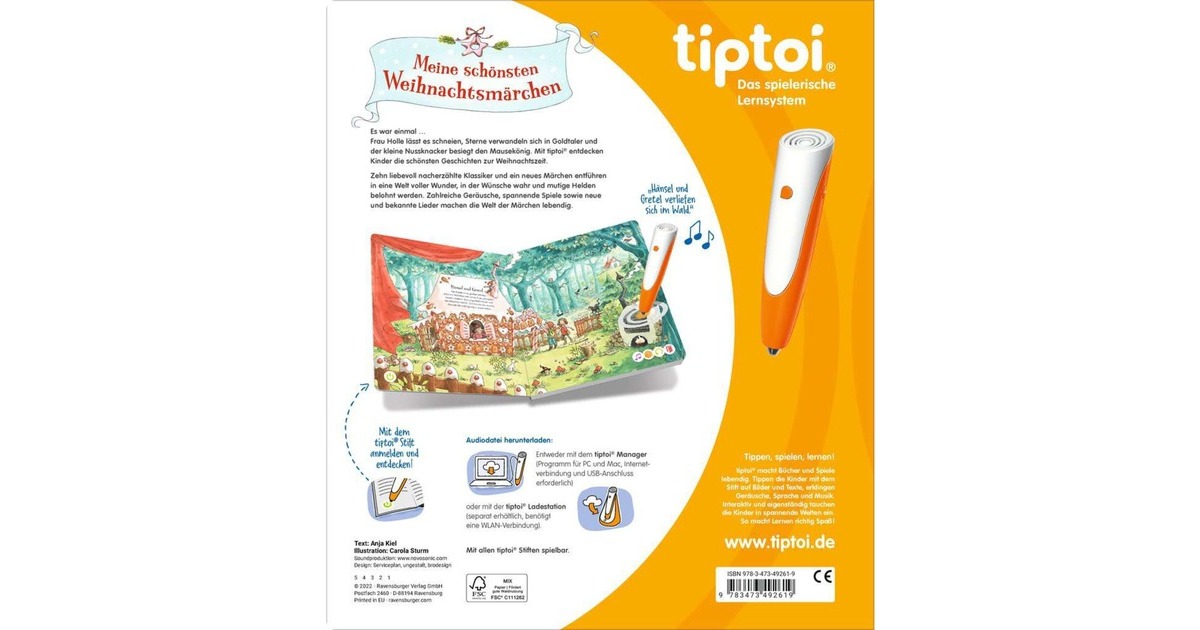 Ravensburger tiptoi Meine schönsten Weihnachtsmächen, Lernbuch