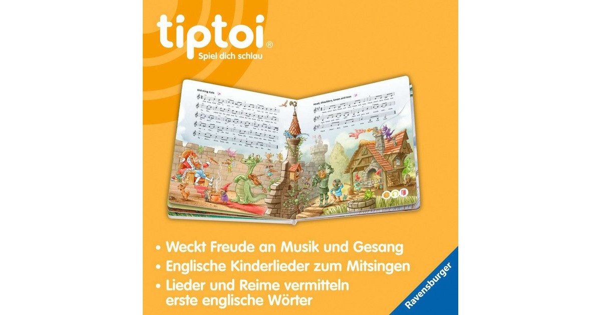 Ravensburger tiptoi Meine schönsten englischen Kinderlieder, Lernbuch