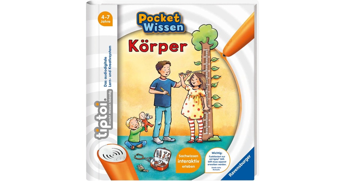 Ravensburger tiptoi Pocket Wissen Körper, Lernbuch